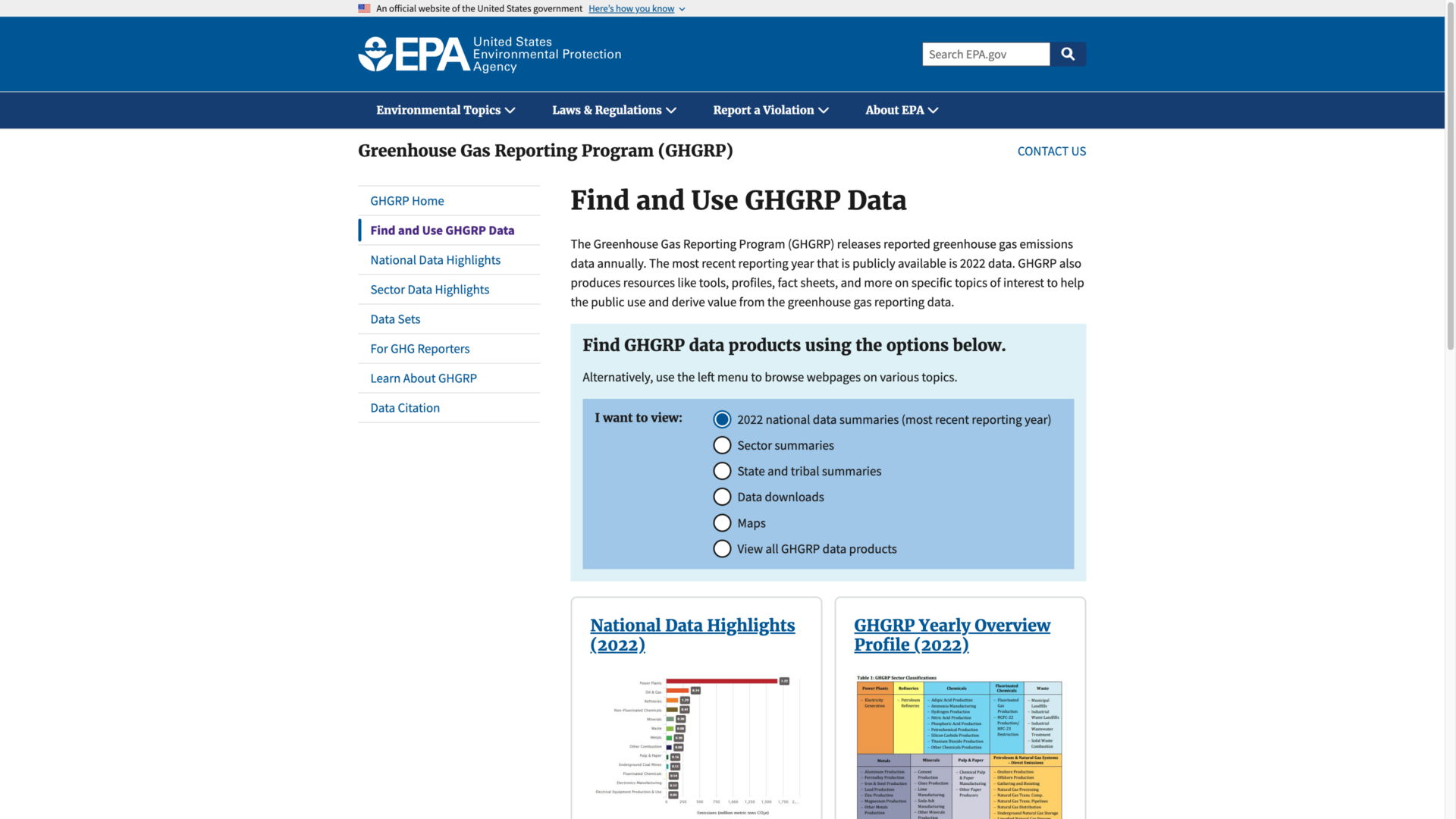 Greenhouse Gas Reporting Program - Clear Collaborative
